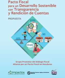 Pacto Fiscal para un Desarrollo Sostenible con Transparencia y Rendici&oacute;n de Cuentas - PROPUESTA