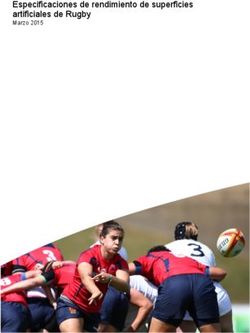 Especificaciones de rendimiento de superficies artificiales de Rugby - Marzo 2015