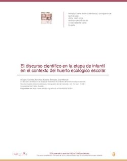 El discurso cient&iacute;fico en la etapa de infantil en el contexto del huerto ecol&oacute;gico escolar