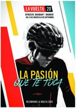 RECORRIDO LA VUELTA 2020 - pedaletricolore.it