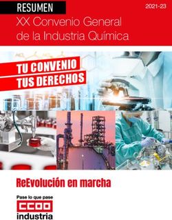 TU CONVENIO TUS DERECHOS - RESUMEN XX Convenio General de la Industria Química - CCOO de Industria