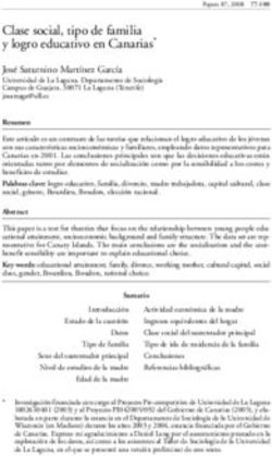 Clase social, tipo de familia y logro educativo en Canarias