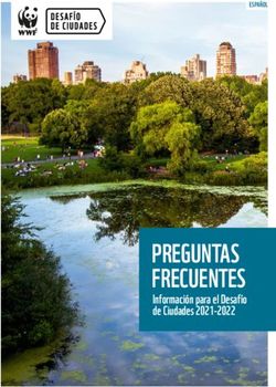 PREGUNTAS FRECUENTES Información para el Desafío de Ciudades 2021-2022 - ESPAÑOL - WWF
