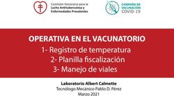 OPERATIVA EN EL VACUNATORIO - 1- Registro de temperatura 2- Planilla scalizaci&oacute;n 3- Manejo de viales - CHLAEP