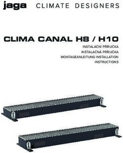 CLIMA CANAL H8 / H10 INSTALAČN&Iacute; PŘ&Iacute;RUČKA IN&Scaron;TALAČN&Aacute; PR&Iacute;RUČKA MONTAGEANLEITUNG INSTALLATION INSTRUCTIONS - Jaga