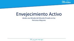 Envejecimiento Activo - desde una Mirada del Mundo Privado en las Personas Mayores - Cepal
