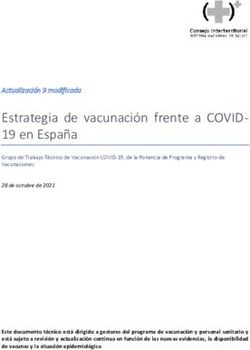 Estrategia de vacunación frente a COVID- 19 en España - codita