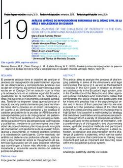 19 AN&Aacute;LISIS JUR&Iacute;DICO DE IMPUGNACI&Oacute;N DE PATERNIDAD EN EL C&Oacute;DIGO CIVIL DE LA