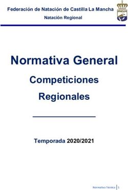 Normativa General Competiciones Regionales - Temporada 2020/2021 - Club Albasit Natación y ...