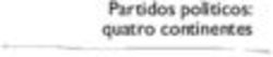 Partidos políticos: quatro continentes - Konrad-Adenauer-Stiftung