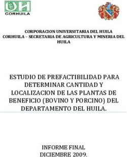 ESTUDIO DE PREFACTIBILIDAD PARA DETERMINAR CANTIDAD Y LOCALIZACION DE LAS PLANTAS DE BENEFICIO (BOVINO Y PORCINO) DEL DEPARTAMENTO DEL HUILA.