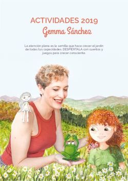 ACTIVIDADES 2019 La atenci&oacute;n plena es la semilla que hace crecer el jard&iacute;n de todas tus capacidades. DESPI&Eacute;RTALA con cuentos y juegos para crecer ...