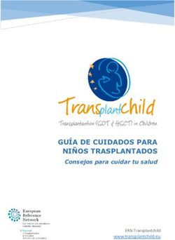 GU&Iacute;A DE CUIDADOS PARA NI&Ntilde;OS TRASPLANTADOS - Consejos para cuidar tu salud ERN Transplantchild www.transplantchild.eu - ERN ...