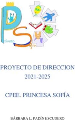 PROYECTO DE DIRECCION CPEE. PRINCESA SOFÍA - 2021-2025 BÁRBARA L. PADÍN ESCUDERO