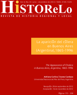 La aparición del cólera en Buenos Aires (Argentina),1865-1996