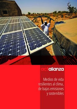 Medios de vida resilientes al clima, de bajas emisiones y sostenibles