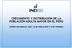 CRECIMIENTO Y DISTRIBUCI&Oacute;N DE LA POBLACI&Oacute;N ADULTA MAYOR EN EL PER&Uacute; - CENSOS NACIONALES 2007: XI DE POBLACI&Oacute;N Y VI DE VIVIENDA