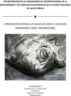 EXPERIENCIAS EXITOSAS, ESTUDIOS DE CASOS Y LECCIONES APRENDIDAS A NIVEL ...