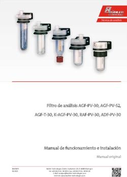 Filtro de an&aacute;lisis AGF-PV-30, AGF-PV-S2, AGF-T-30, K-AGF-PV-30, RAF-PV-30, ADF-PV-30 - B&uuml;hler Technologies GmbH