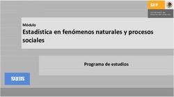Estadística en fenómenos naturales y procesos sociales - Módulo Programa de estudios