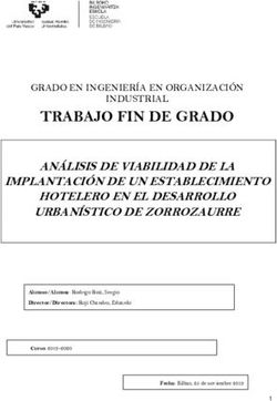 TRABAJO FIN DE GRADO AN&Aacute;LISIS DE VIABILIDAD DE LA IMPLANTACI&Oacute;N DE UN ESTABLECIMIENTO HOTELERO EN EL DESARROLLO URBAN&Iacute;STICO DE ZORROZAURRE - CORE