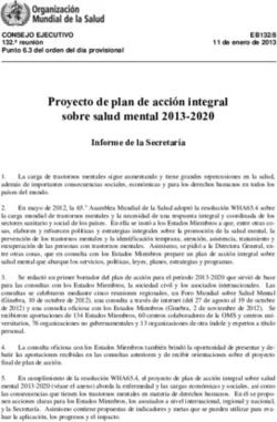 Proyecto de plan de acción integral sobre salud mental 2013-2020