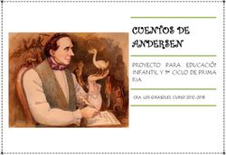 CUENTOS DE ANDERSEN PROYECTO PARA EDUCACI&Oacute;N INFANTIL Y 1er CICLO DE PRIMA- RIA - CRA. LOS GIRASOLES. CURSO 2012-2013