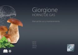 Giorgione HORNO DE GAS - Manual de uso y mantenimiento - Cuppone