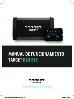 MANUAL DE FUNCIONAMIENTO TARGET BLU EYE