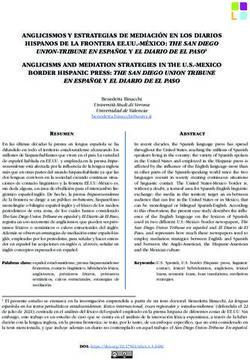 ANGLICISMOS Y ESTRATEGIAS DE MEDIACIÓN EN LOS DIARIOS HISPANOS DE LA FRONTERA EE.UU.-MÉXICO: THE SAN DIEGO