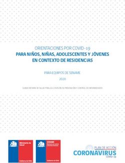 PARA NIÑOS, NIÑAS, ADOLESCENTES Y JÓVENES EN CONTEXTO DE RESIDENCIAS - ORIENTACIONES POR COVID-19