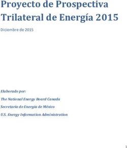 Proyecto de Prospectiva Trilateral de Energía 2015 - Diciembre de 2015 Elaborado por
