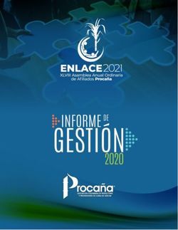 PROCAÑA Informe Gestión 2020