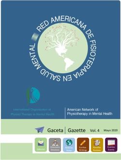Gaceta Gazette Vol. 4 Mayo 2020 - Eventos Events Directorio Directory - Red Americana de Fisioterapia ...