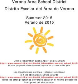 Verona Area School District Distrito Escolar del Área de Verona