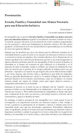 Presentación: Escuela, Familia y Comunidad: una Alianza Necesaria para una Educación Inclusiva - SciELO