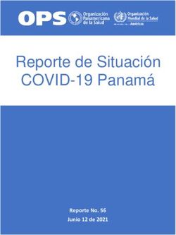 Reporte de Situaci&oacute;n COVID-19 Panam&aacute; - Reporte No. 56 Junio 12 de 2021 - PAHO