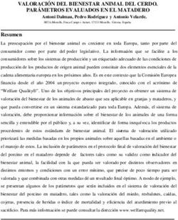 VALORACIÓN DEL BIENESTAR ANIMAL DEL CERDO. PARÁMETROS EVALUADOS EN EL MATADERO