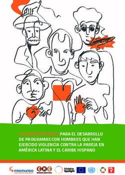RECOMENDACIONES PARA EL DESARROLLO DE PROGRAMAS CON HOMBRES QUE HAN EJERCIDO VIOLENCIA CONTRA LA PAREJA EN AM&Eacute;RICA LATINA Y EL CARIBE HISPANO ...