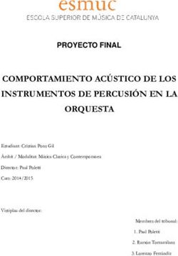 COMPORTAMIENTO AC&Uacute;STICO DE LOS INSTRUMENTOS DE PERCUSI&Oacute;N EN LA ORQUESTA - Recercat