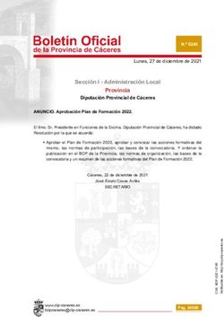 Secci&oacute;n I - Administraci&oacute;n Local Provincia - Diputaci&oacute;n de C&aacute;ceres