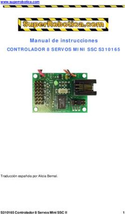 Manual de instrucciones - CONTROLADOR 8 SERVOS MINI SSC S310165 www.superrobotica.com