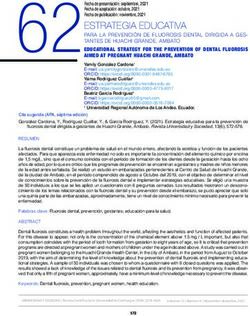 ESTRATEGIA EDUCATIVA PARA LA PREVENCI&Oacute;N DE FLUOROSIS DENTAL DIRIGIDA A GES-TANTES DE HUACHI GRANDE, AMBATO