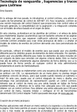 Tecnolog&iacute;a de vanguardia , Sugerencias y trucos para ListView