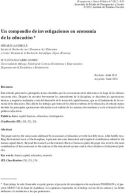 Un compendio de investigaciones en econom&iacute;a de la educaci&oacute;n