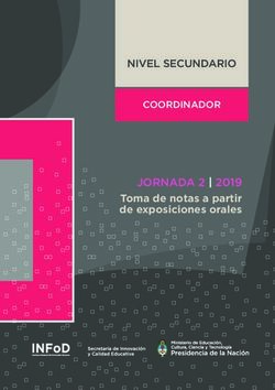 NIVEL SECUNDARIO - JORNADA 2 | 2019 Toma de notas a partir de exposiciones orales - Ministerio de Educación ...