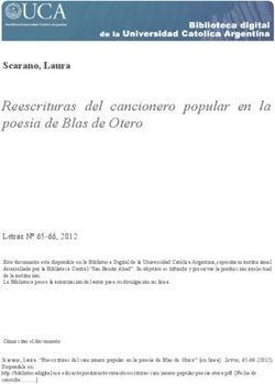 Reescrituras del cancionero popular en la poes&iacute;a de Blas de Otero