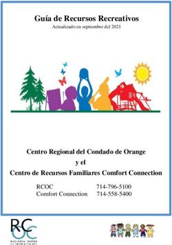 Guía de Recursos Recreativos - Centro Regional del Condado de Orange y el Centro de Recursos Familiares Comfort Connection - Regional Center of ...