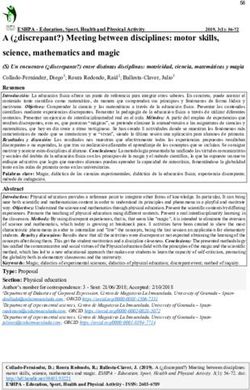 A ( discrepant?) Meeting between disciplines: motor skills, science, mathematics and magic - Digibug