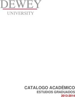 DEWEY UNIVERSITY - CATALOGO ACADÉMICO